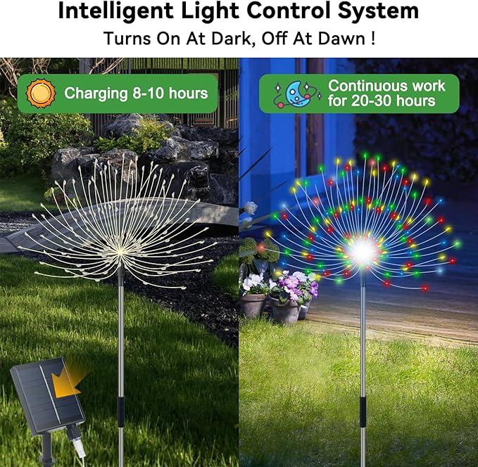 4-Pack Solar Landscape Lights for Yard