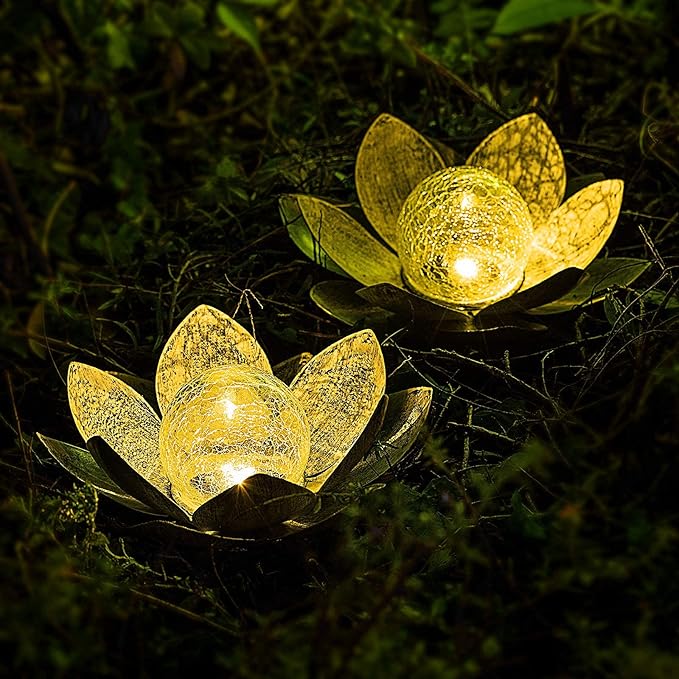 Solar Garden Path Lights, Waterproof