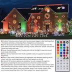 Christmas String Lights, 5ft 300 LED Waterproof Twinkle Lights