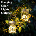8-Pack Classic Hanging Solar Lanterns for Patio, Waterproof LED