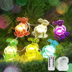 8ft LED Patio String Lights, Waterproof Outdoor