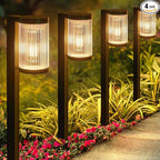 Solar Walkway Path Lights 4-Pack, IP65 Waterproof