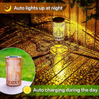 Courtyard Solar Patio Lanterns, Charming Waterproof LED