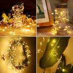 Christmas Backyard String Lights, 4ft 200 LED Waterproof