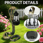 11.22" Solar Snake Garden Statue Light, Outdoor Decor