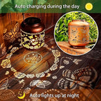 2-Pack Butterfly Solar Lanterns, Waterproof LED Yard Lights
