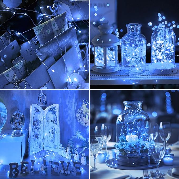 30-Pack Christmas String Lights, Waterproof Twinkle Lights