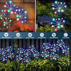 Solar Yard Path Lights 2-Pack, Waterproof