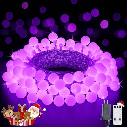Christmas String Lights, 33ft 100 LED Waterproof Twinkle Lights
