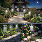 12-Pack Solar Landscape Lights for Walkway