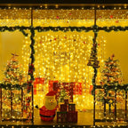 2-Pack 100 LED Christmas Twinkle Lights, 33ft Waterproof for Porch