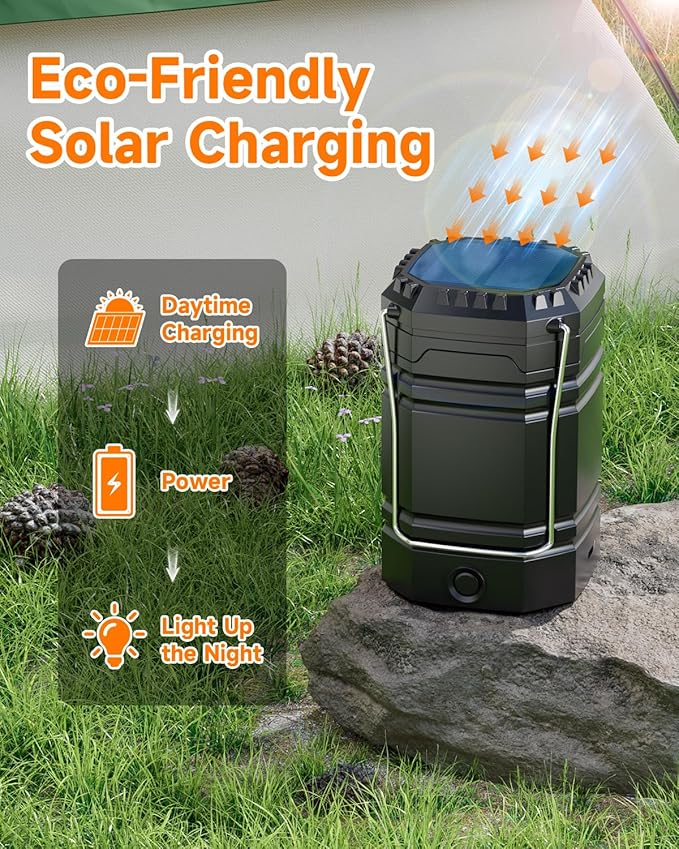 4-Pack Multi-Function Rechargeable Camping Lantern