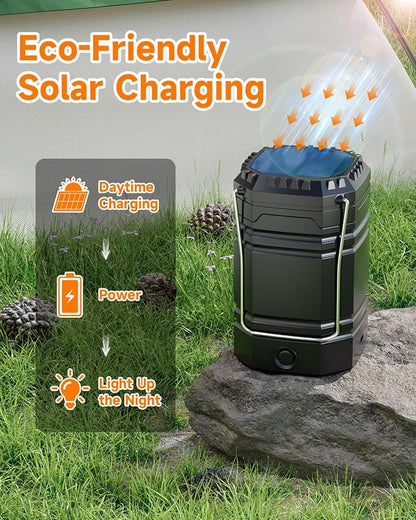 4-Pack Multi-Function Rechargeable Camping Lantern