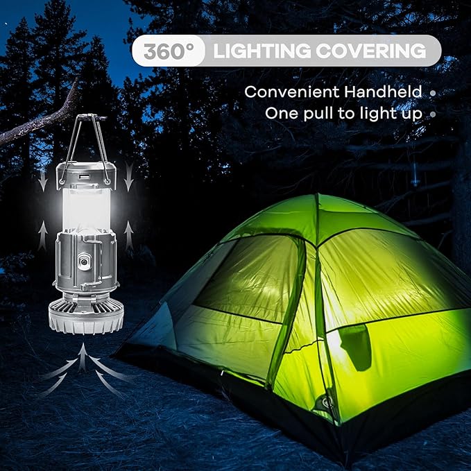 Rechargeable LED Camping Lantern, Portable