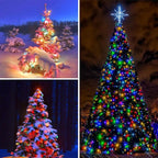 4-Pack Christmas String Lights, 132ft 400 LED Waterproof Twinkle Lights
