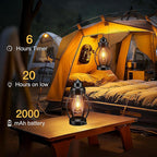 Solar Garden Lanterns 2-Pack, Outdoor Hanging LED Decor
