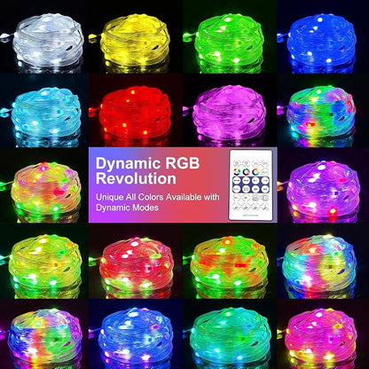 16ft Christmas LED String Lights, Waterproof Timer Lights