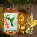 Hummingbird Solar Hanging Lanterns, Elegant Yard Decor