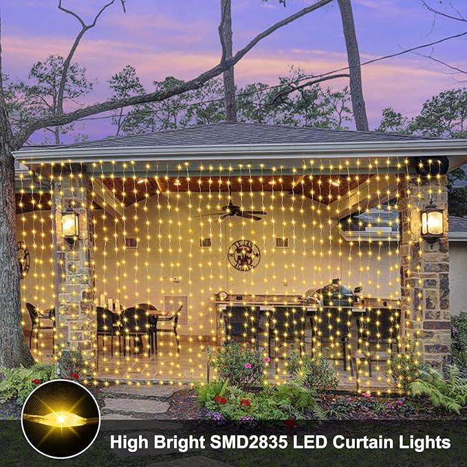 6ft Warm White Outdoor Edison String Lights, Weatherproof