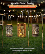 Hummingbird Solar Lanterns, Waterproof LED Backyard Lights