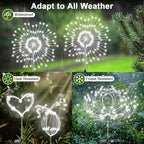 4-Pack Solar Pathway Lights, Waterproof LED Garden Lights