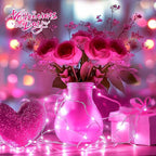 5-Pack Christmas LED String Lights, Waterproof Timer Lights