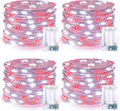 Christmas Backyard String Lights 4-Pack, 1ft 50 LED Waterproof