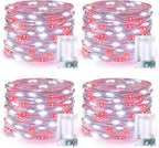 Christmas Backyard String Lights 4-Pack, 1ft 50 LED Waterproof