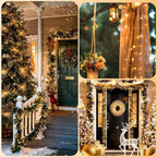 33ft Warm White String Lights for Porch, Waterproof LED