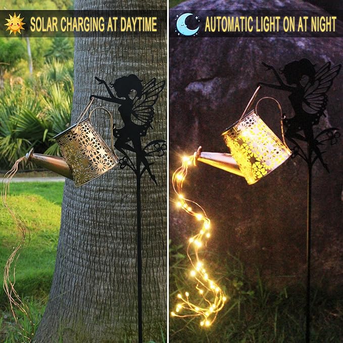 Gnome Solar Hanging Lanterns 2-Pack, Elegant Yard Decor