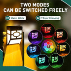 Solar Deck Lights, RGB Waterproof LED