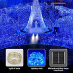 Battery Christmas Lights, 144ft Blue Timer