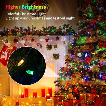 Christmas Patio String Lights 4-Pack, 50 LED Waterproof