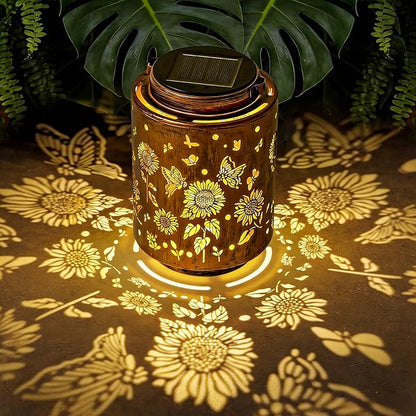 Sunflower Solar Lanterns, Birthday Gifts for Women Mom Grandma, Outdoor Waterproof Hanging Garden Decor for Patio, Yard