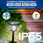 4-Pack IP65 Solar Landscape Lights for Walkway
