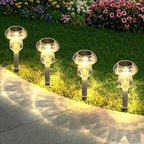 Solar Yard Path Lights 8-Pack, Waterproof