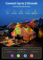 58ft Outdoor Edison String Lights, Weatherproof