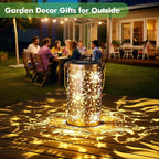 Elegant Hanging Solar Lanterns for Backyard, Waterproof LED