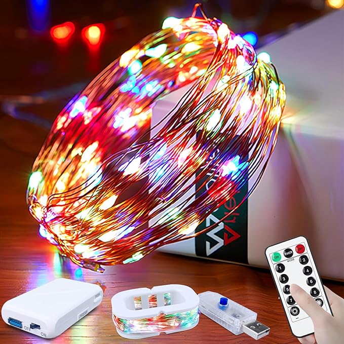 Christmas Fairy Lights, 16ft 50 LED Battery Twinkle Lights