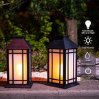 2-Pack Garden Solar Lanterns, Waterproof LED Patio Lights