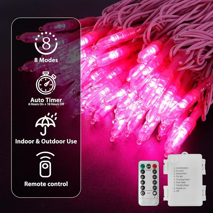Backyard String Lights, 33ft Weatherproof LED