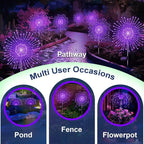 2-Pack Solar Landscape Lights for Driveway