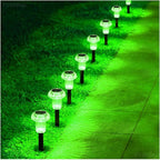 8-Pack Solar Pathway Lights, Waterproof LED Driveway Lights