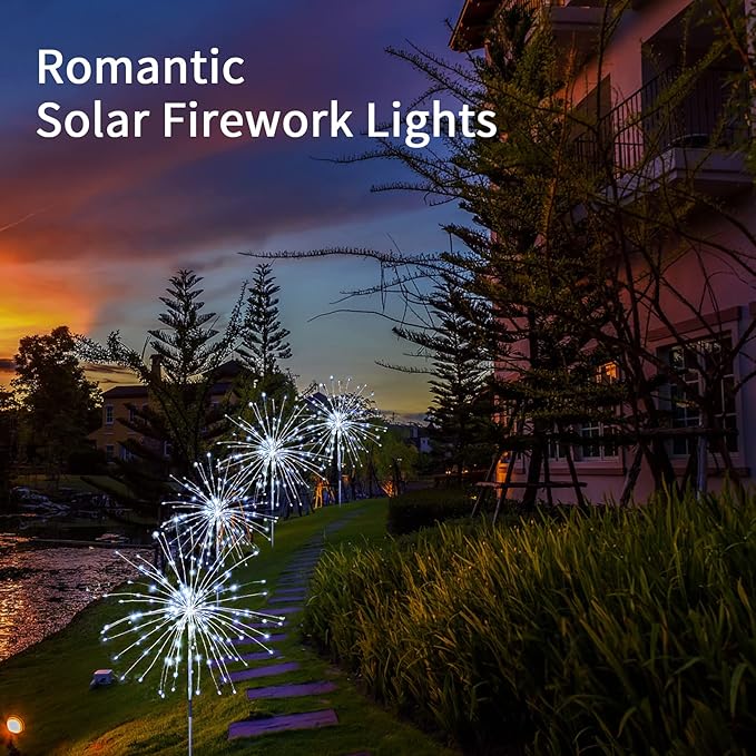 2-Pack Solar Landscape Lights for Garden