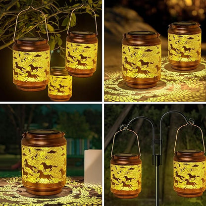 Horse Gifts for Mom/Grandma/Women/Sister,Garden Gift ,Solar Lanterns Outside Clearance,Porch Yard Decorations Outdoor,Mother Day Gift SOutdoor