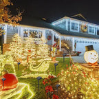 4-Pack Christmas String Lights, 160ft 480 LED Timer