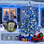 2-Pack 100 LED Christmas Twinkle Lights, 33ft Waterproof for Yard