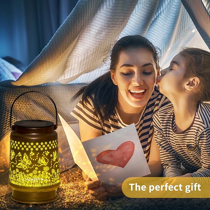 Butterfly Solar Hanging Lanterns, Decorative Patio Decor