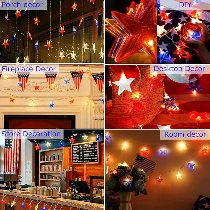 Patio String Lights, 10ft Weatherproof LED