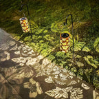 Butterfly Solar Porch Lanterns, Metal Waterproof LED